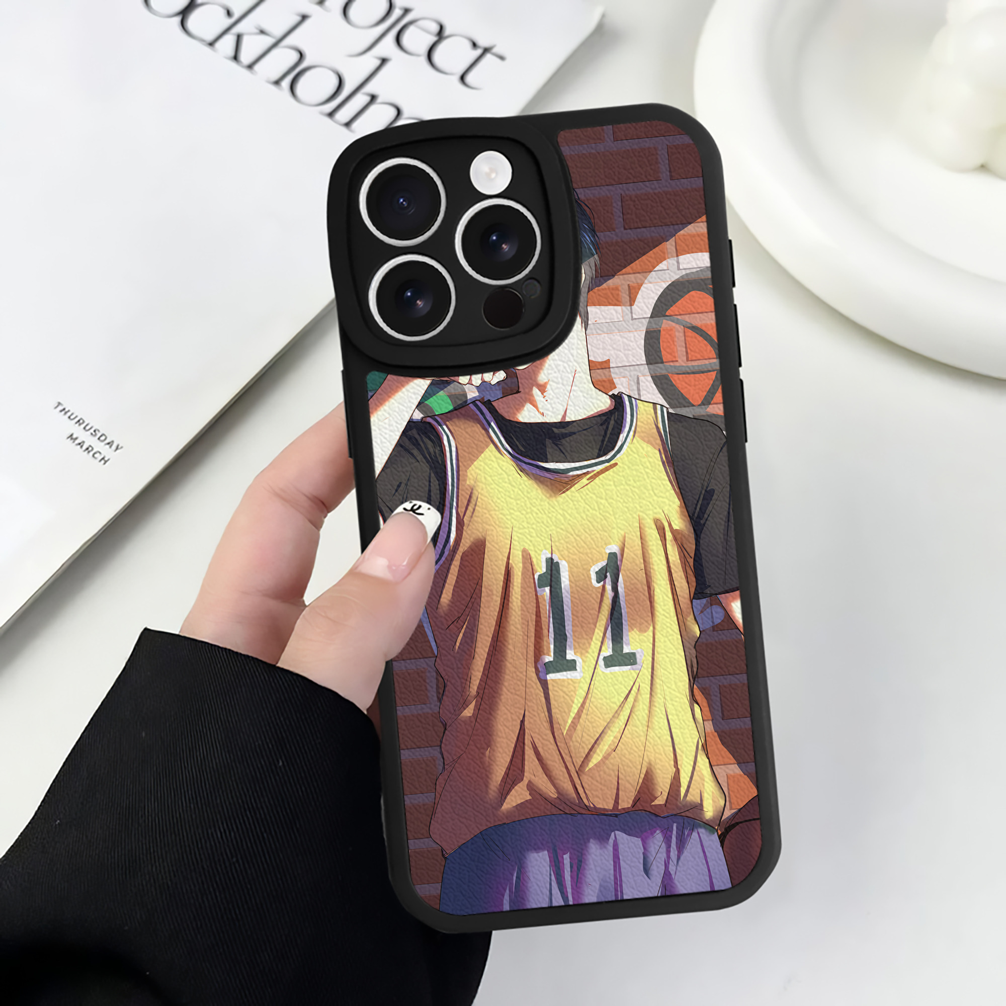 （画像用） SLAM DUNK／スラムダンク 【iPhone 16シリーズ対応】シリコンスマホケース（レザー調） 材質：シリコン